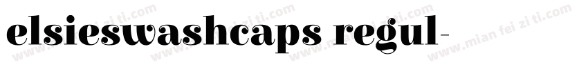 elsieswashcaps regul字体转换